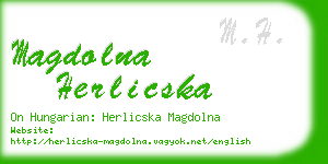 magdolna herlicska business card